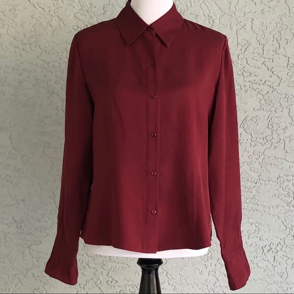 Alfani Tops - 🎉2/$15🎉Women’s Alfani 100% Silk Blouse Sz 12